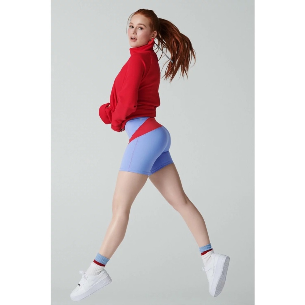 Fabletics X Madelaine Petsch High-Waisted Motion365® Bike Short 6" Size XS NWOT